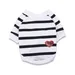 Gestreiftes Hunde-T-Shirt – Hundebekleidung