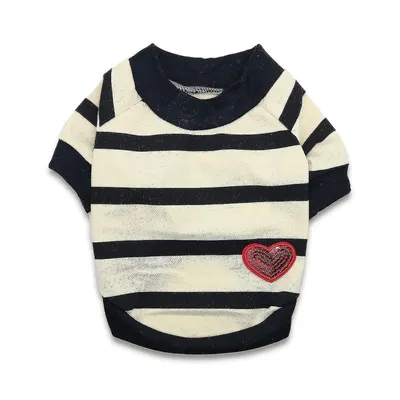 Gestreiftes Hunde-T-Shirt – Hundebekleidung Gestreiftes Hunde-T-Shirt – Hundebekleidung