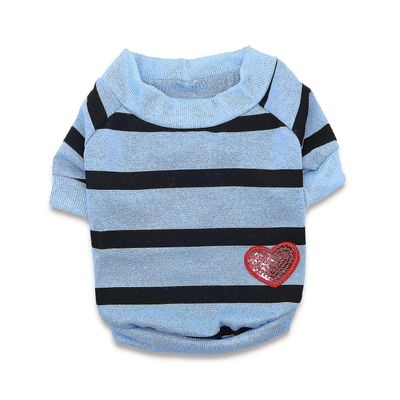 Pet stripe t-shirt pour chiens - vêtements pour chiens