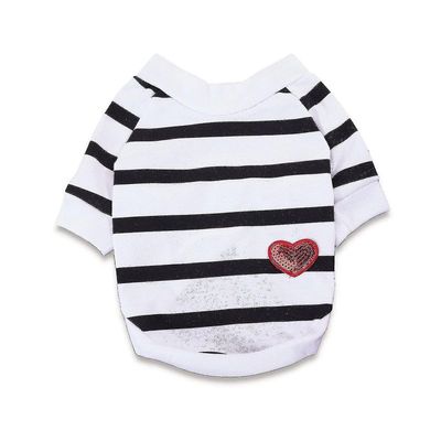 Gestreiftes Hunde-T-Shirt – Hundebekleidung