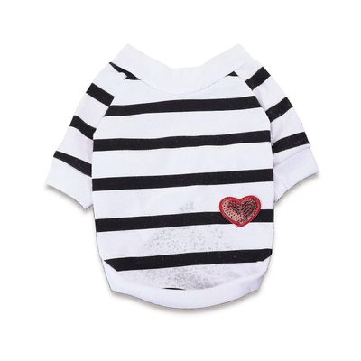 Pet stripe t-shirt pour chiens - vêtements pour chiens