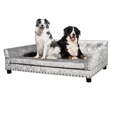 BINGOPAW Canapé pour Chien Grande Taille Lit Surélevé BINGOPAW Canapé pour Chien Grande Taille Lit Surélevé