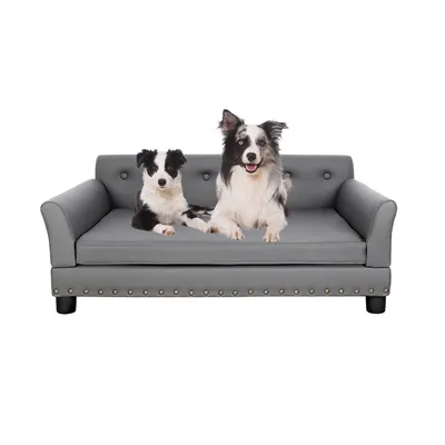 BINGOPAW Canapé pour Chien en Ciur Lit Surélevé