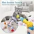 MCBOSON Pistolet jouet interactif pour chat  + 50 balles colorées