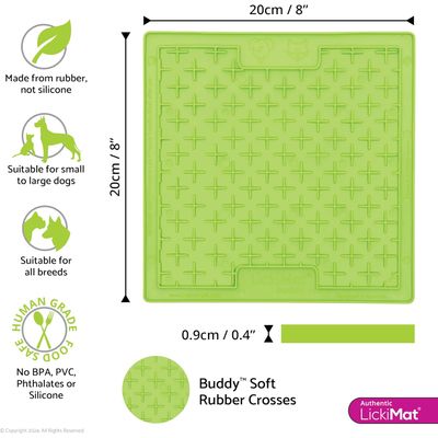 Lickimat Classic Buddy - Tapis de léchage souple pour chien