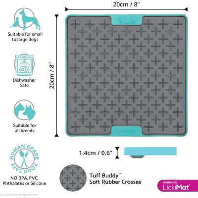 LickiMat  - Tapis de léchage Buddy Deluxe pour chats et chiens  Lickimat
