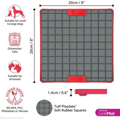Lickimat Playdate Tuff - Tapisde léchage pour chiens