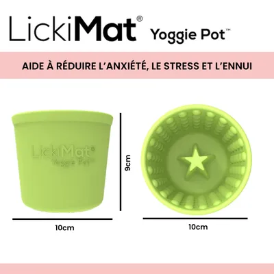 Lickimat Yoggie Pot - Jouet à remplir pour chiens