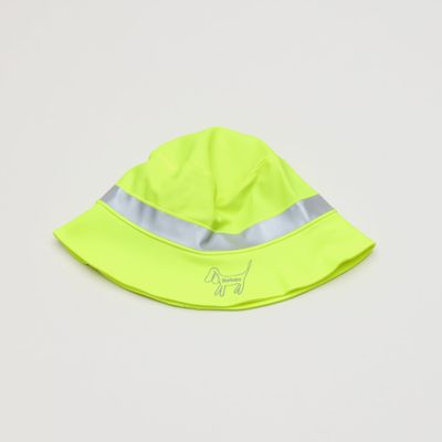 Barkalot Chapeau Bob Upcyclé Jaune Haute Visibilité
