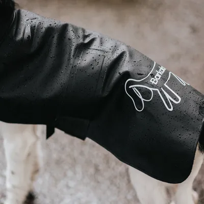 Barkalot Imperméable pour Chien Noir Upcyclé