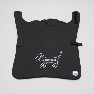 Barkalot Imperméable pour Chien Noir Upcyclé
