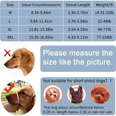 MCBOSON Muselière pour chien  Strong