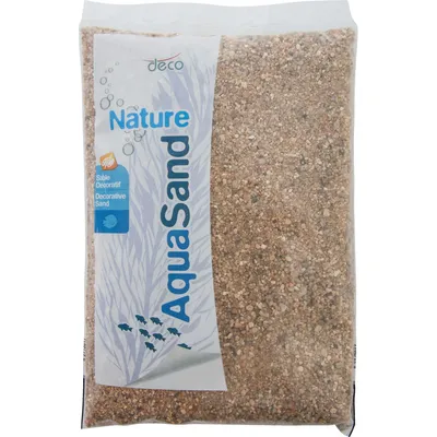 sol décoratif 1-4 mm, naturel rivière AquaSand 1 kg pour aquarium