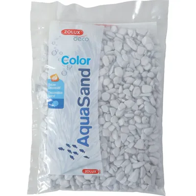 Gravier aqua Sand ekaï blanc 5-12 mm sac de 1 kg aquarium