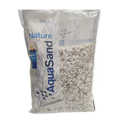 Sol décoratif 1,6-3 mm, naturel cristobalite blanc AquaSand, 0.8 kg pour aq