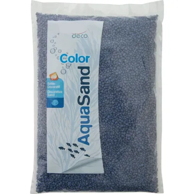 Sable décoratif 2-3 mm aqua Sand  outremer 1kg pour aquarium.