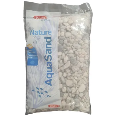 Gravier décoratif gris d'environ 8-16mm aquasand de 4.5 kg