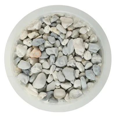 Gravier décoratif gris d'environ 8-16mm aquasand de 4.5 kg