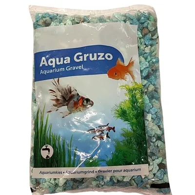 Gravier Gruzo vert 900 gr pour aquarium.