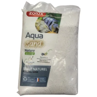 Sol décoratif 0,15-0,6 mm naturel cristobalite iceberg AquaSand 0.8 kg pour