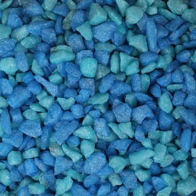 Gravier Gruzo Bleu Turquoise 6- 8 mm 1 kg pour aquarium