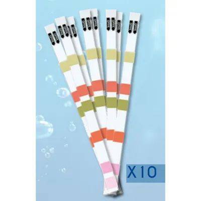 10 bandelettes, Test 6 en 1pour aquarium 10 bandelettes, Test 6 en 1pour aquarium
