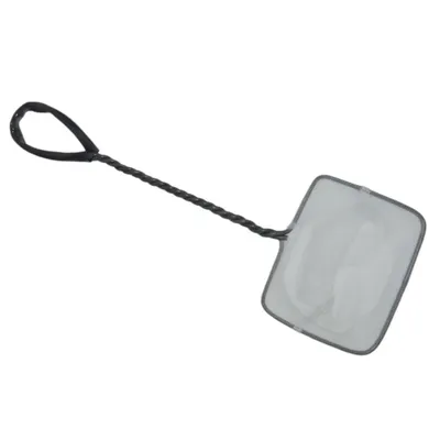 Epuisette filet blanc, maille fine, 10 cm x 8.5 x 32 cm,  aquarium