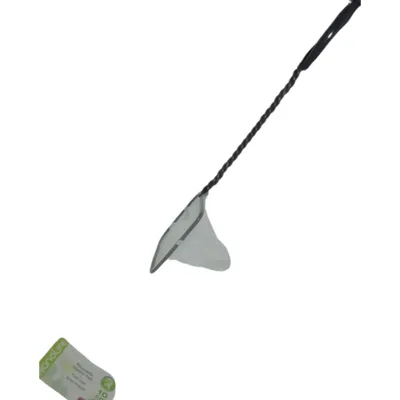 Epuisette filet blanc, maille fine, 10 cm x 8.5 x 32 cm,  aquarium