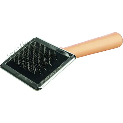 Brosse souple 6 x 13 cm avec petit peigne, pour chat et chien