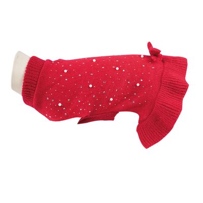 DOOGY CLASSIC Pull Rouge Sequins