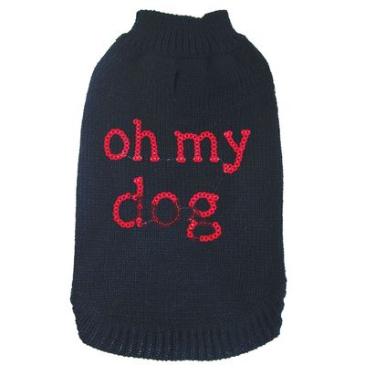 DOOGY CLASSIC Pull Fantaisie chien Noir Oh My Dog