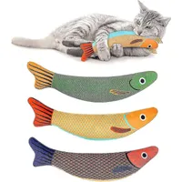 MCBOSON Jouet pour chat à l'herbe à chat 3 pièces