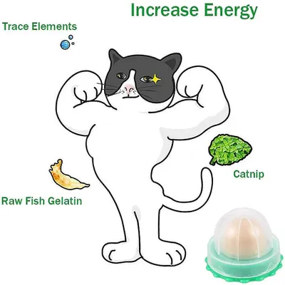 MCBOSON  Balle rotative à l'herbe à chat