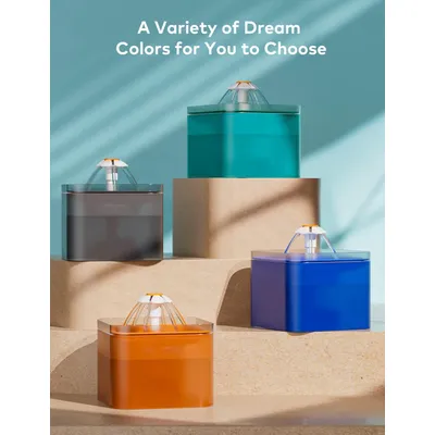 MCBOSON Fontaine à eau automatique pour chat avec lumière LED