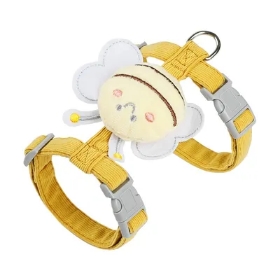 MCBOSON Hundeleine mit Geschirr und verstellbarem Halsband für kleine Hunde