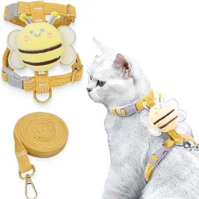 MCBOSON Petit Chien Laisse Harnais Chaton Réglable Collier