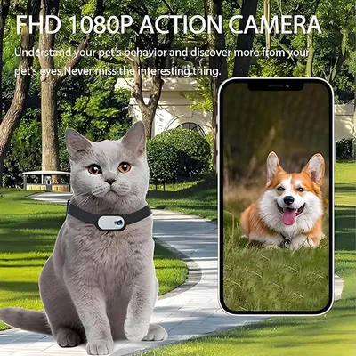 MCBOSON 1080p HD Kamerahalsband für Katzen und Hunde MCBOSON 1080p HD Kamerahalsband für Katzen und Hunde