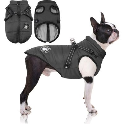 MCBOSON Manteau Hiver Imperméable Chien avec Harnais