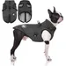 MCBOSON Wasserdichter Winterhundemantel mit Geschirr