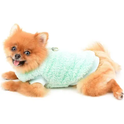 MCBOSON Sherpa-Fleece-Hundepullover, Rollkragen mit D-Ring MCBOSON Sherpa-Fleece-Hundepullover, Rollkragen mit D-Ring