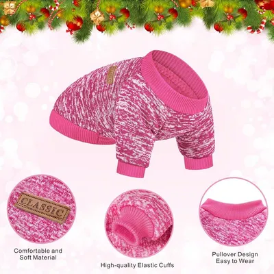 MCBOSON Hundepullover, warme Kleidung für Welpen und Katzen, XS MCBOSON Hundepullover, warme Kleidung für Welpen und Katzen, XS