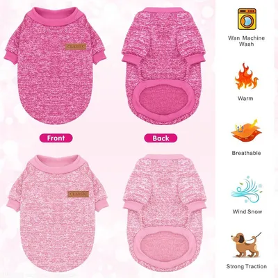 MCBOSON Hundepullover, warme Kleidung für Welpen und Katzen, XS MCBOSON Hundepullover, warme Kleidung für Welpen und Katzen, XS