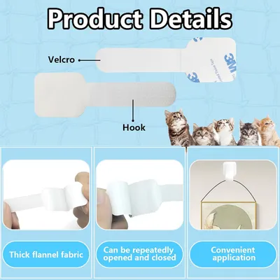 MCBOSON  Crochet fixe pour filet pour chat