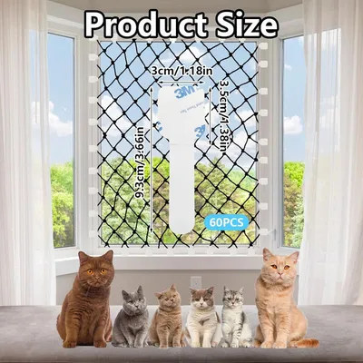 MCBOSON Fixierhaken für Katzennetze