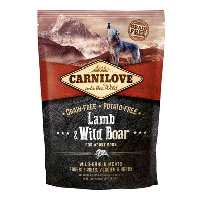 Carnilove - Croquettes Sans Céréales Agneau & Sanglier pour Chien 1,5kg