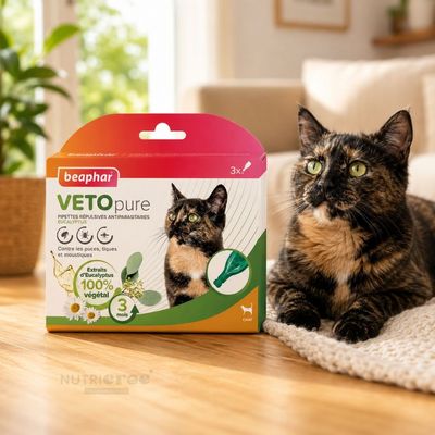 beaphar Pipettes VETOPURE antiparasitaires X3 chat
