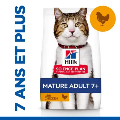 HILL'S -   CHAT SCIENCE PLAN ADULT MATURE 7+ POULET