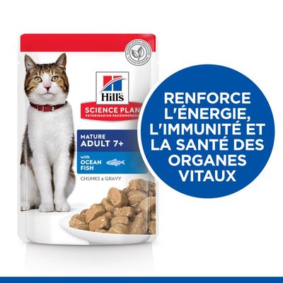 HILL'S -  CHAT SCIENCE PLAN ADULT 7+ MATURE MIXTE