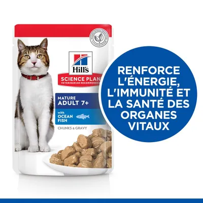 HILL'S -  CHAT SCIENCE PLAN ADULT 7+ MATURE MIXTE