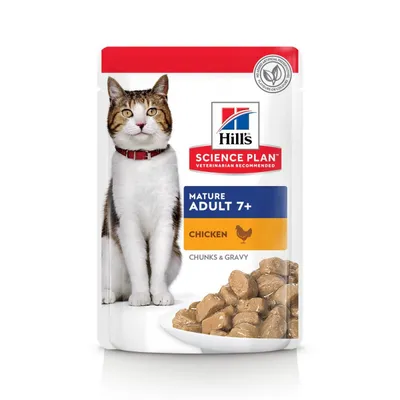 HILL'S -  CHAT SCIENCE PLAN ADULT 7+ MATURE MIXTE (sachet) - HILL'S